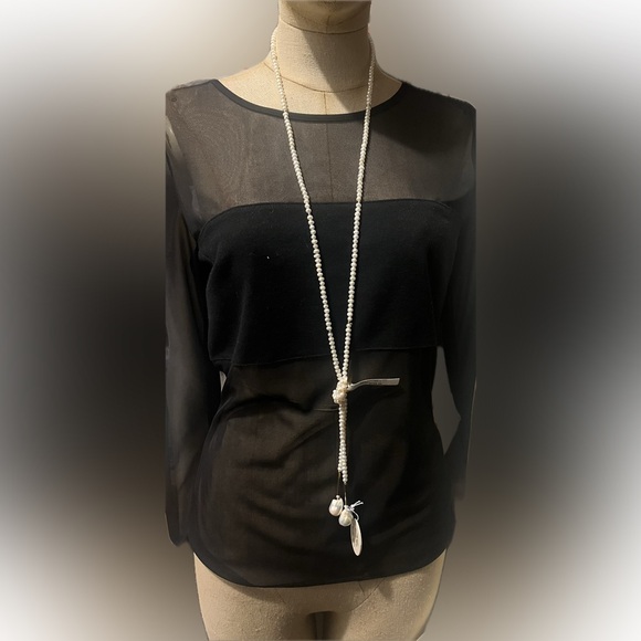 Genuine pearls 14th gold necklace